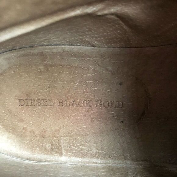 DIESEL BLACK GOLD Men’s Black Nubuck Chukka Sz 44 main image 7